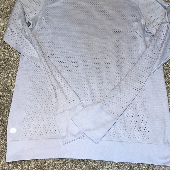 Lululemon Swiftly Breathe Long Sleeve Serene Blue / Serene Blue Size 2 - Picture 11 of 12